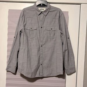 Urban Pipeline Light Grey Button-up - Large